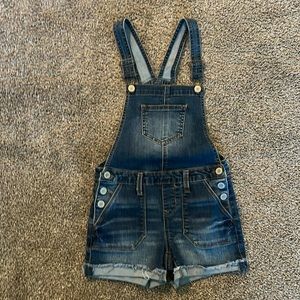Girls Denim Overalls Jumpsuit Size M